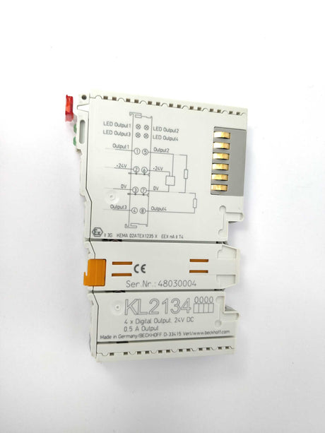 Beckhoff KL2134 4 x Digital Output 24V DC 0.5A Output