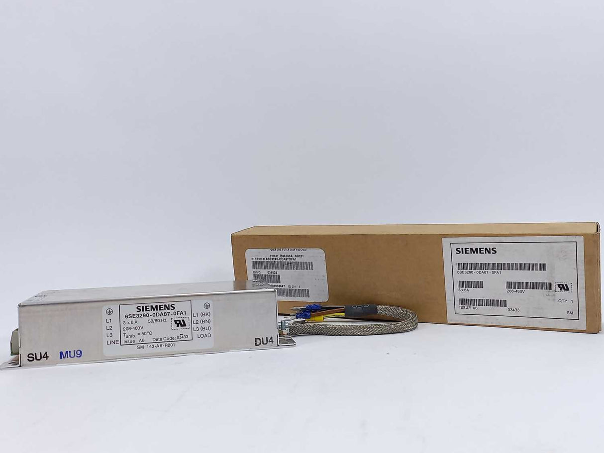 Siemens 6SE3290-0DA87-0FA1 CLASS A FOOTPRINT FILTER FOR 3AC UNITS