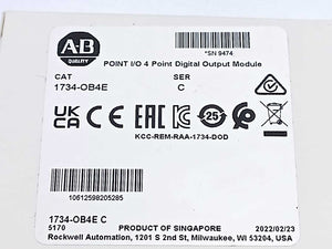 AB 1734-OB4E Ser.C POINT I/O 4 Point Digital Output Module Fw. 3.022