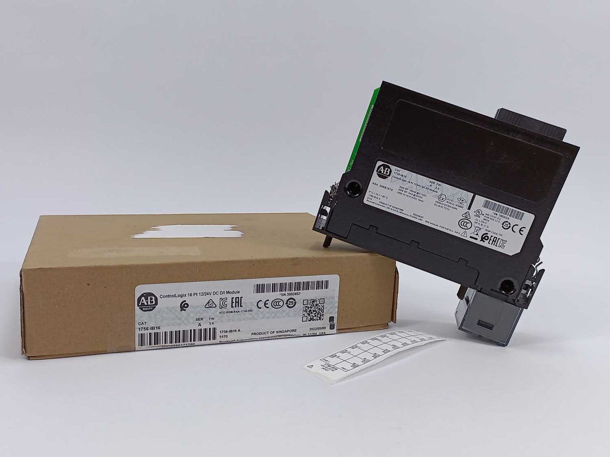 AB 1756-IB16 SER. A ControlLogix 16 Pt 12/24V DC D/I Module, FW. 3.4