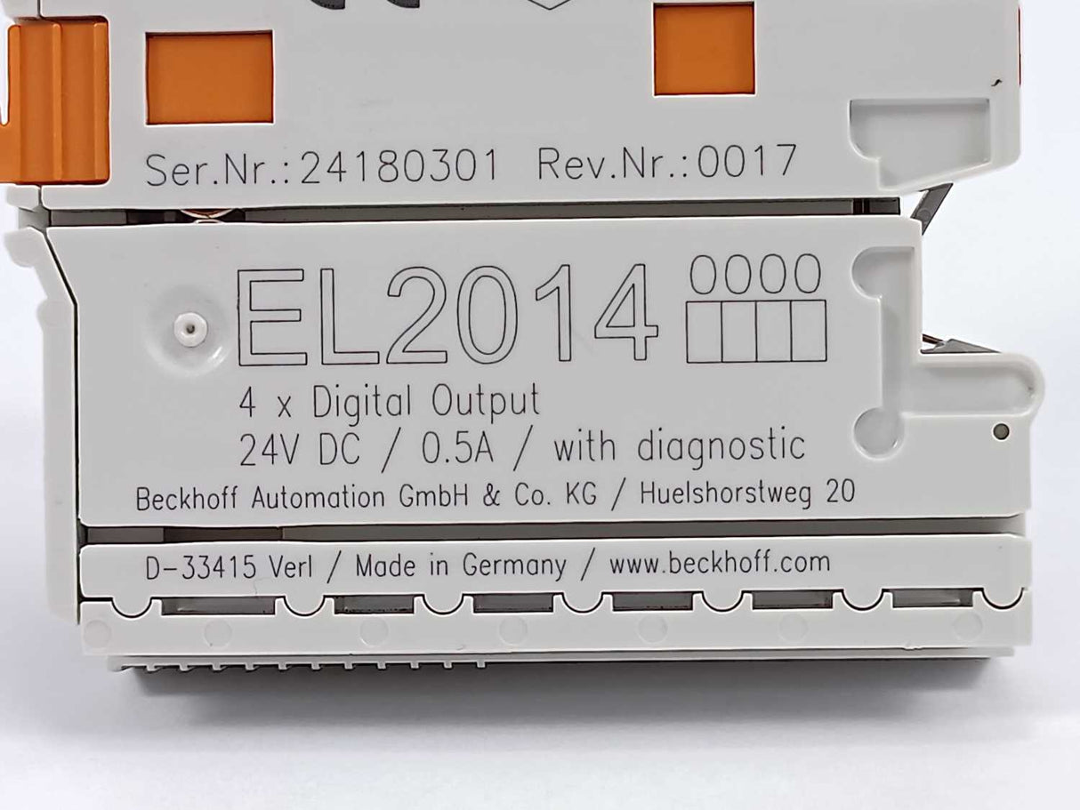 Beckhoff EL2014 Ethernet CAT Terminal