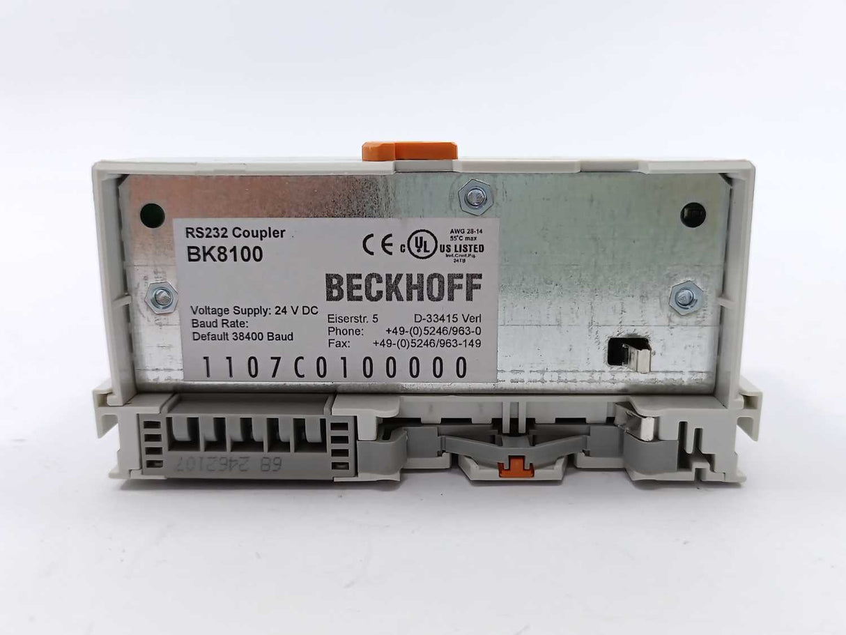 Beckhoff BK8100 RS232 Coupler