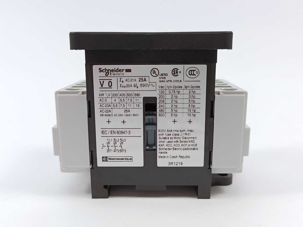 Schneider Electric 044939 VCF0 Main Emergency Switch Disconnector 25A 690VAC