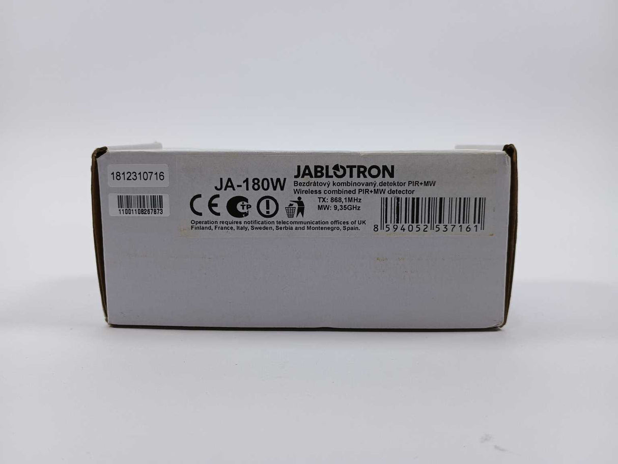 Jablotron JA-180W Wireless Combined PIR-MW Detector