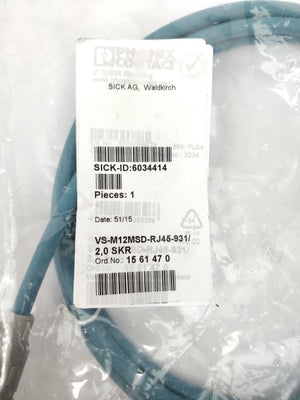 Phoenix Contact VS-M12MSD-RJ45-931/ 2,0 Sensor cable