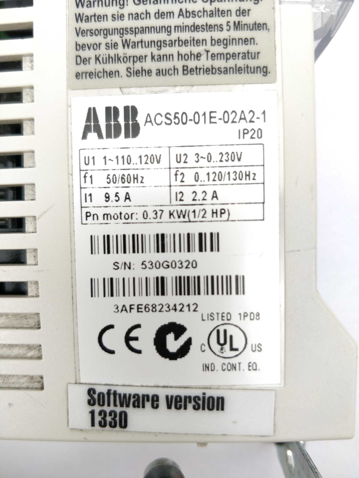 ABB ACS50-01E-02A2-1 Drive IP20