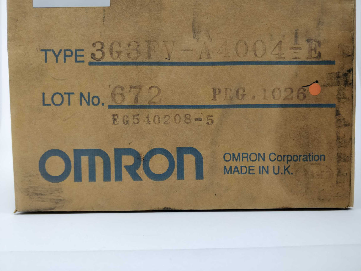 OMRON 3G3FV-A4004-E Sysdrive Inverter