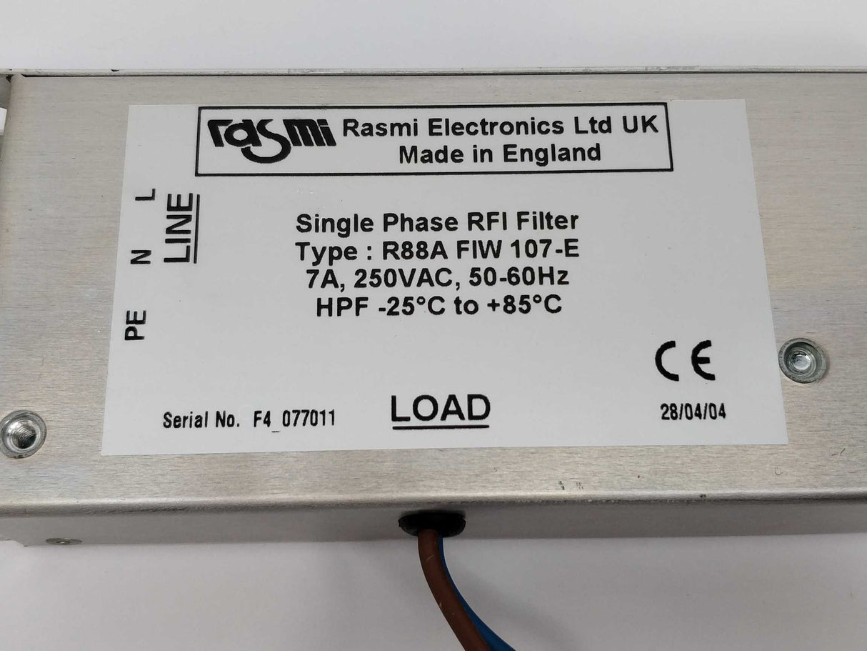 Rasmi R88A-FIW-107-E Single phase RFI filter