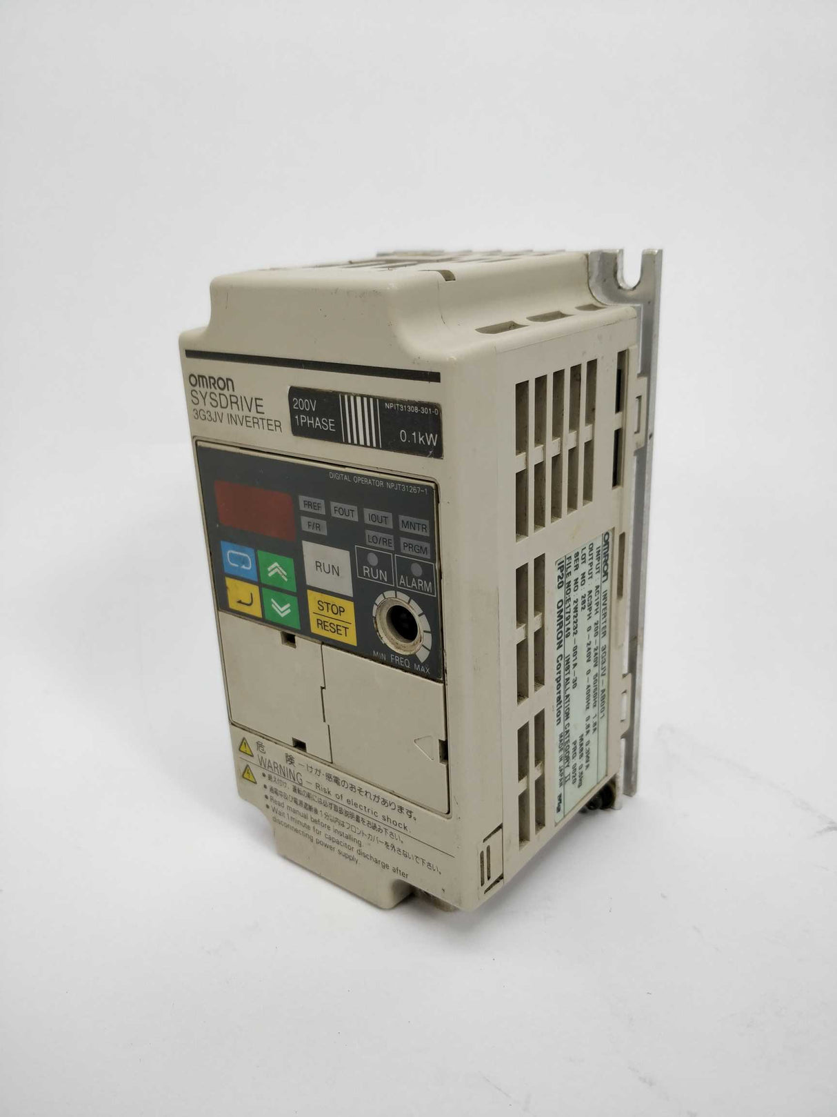 OMRON 3G3JV-AB001 SYSDRIVE 3G3JV Inverter 0.1kW 0-400Hz