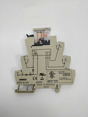 OMRON G2RV-1-S Relay with G2RV-SL700 socket 2Pcs