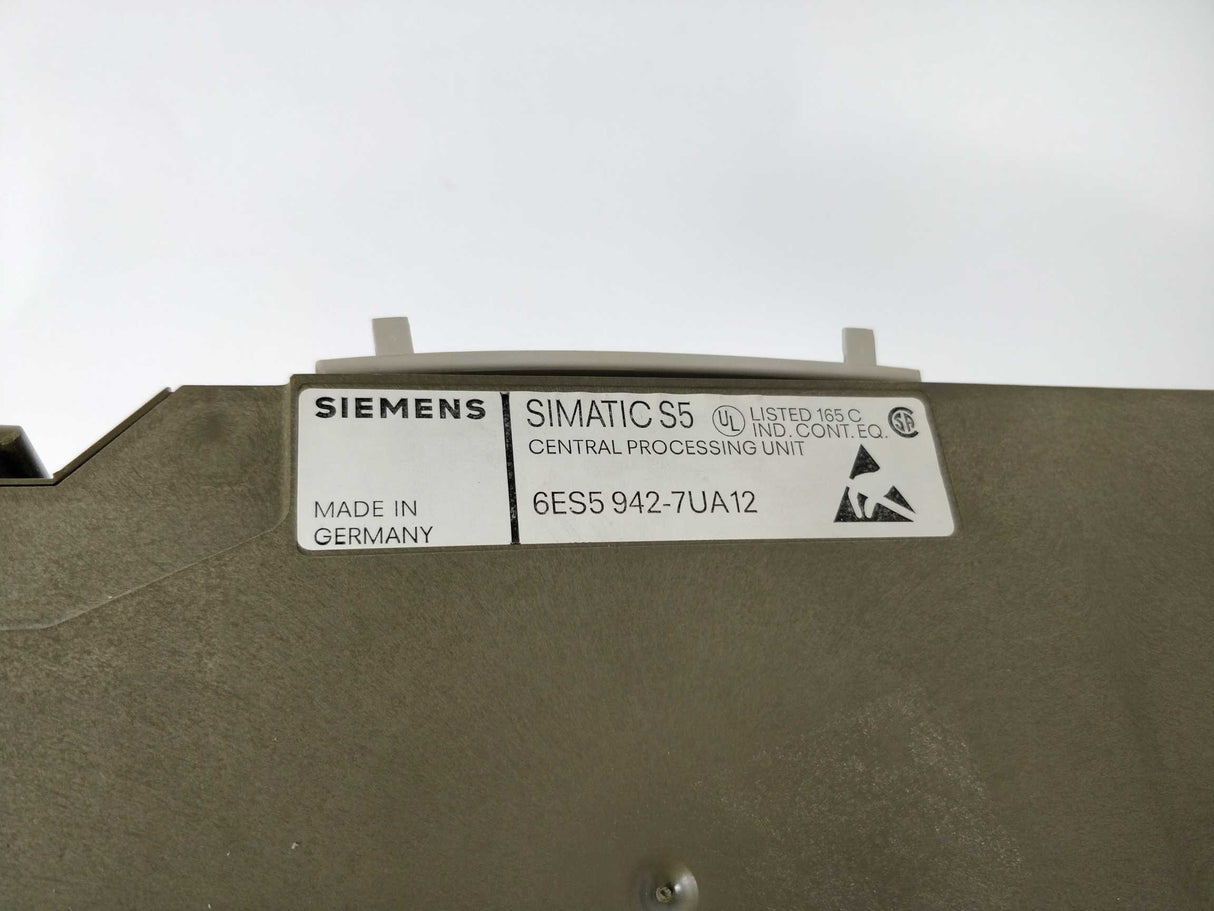 Siemens 6ES5942-7UA12 Simatic S5 central processing unit