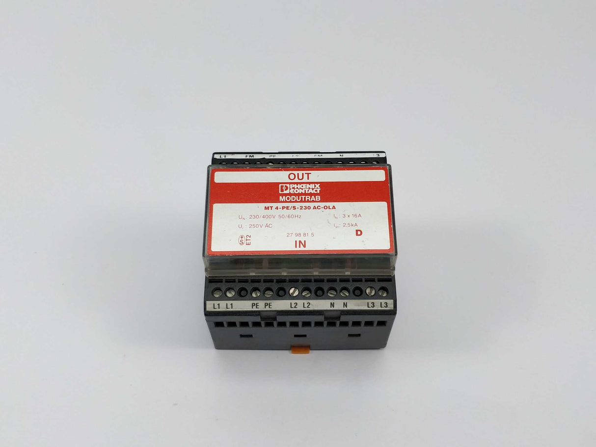 Phoenix Contact 2798815 MODUTRAB MT-4PE/S-230AC-OLA