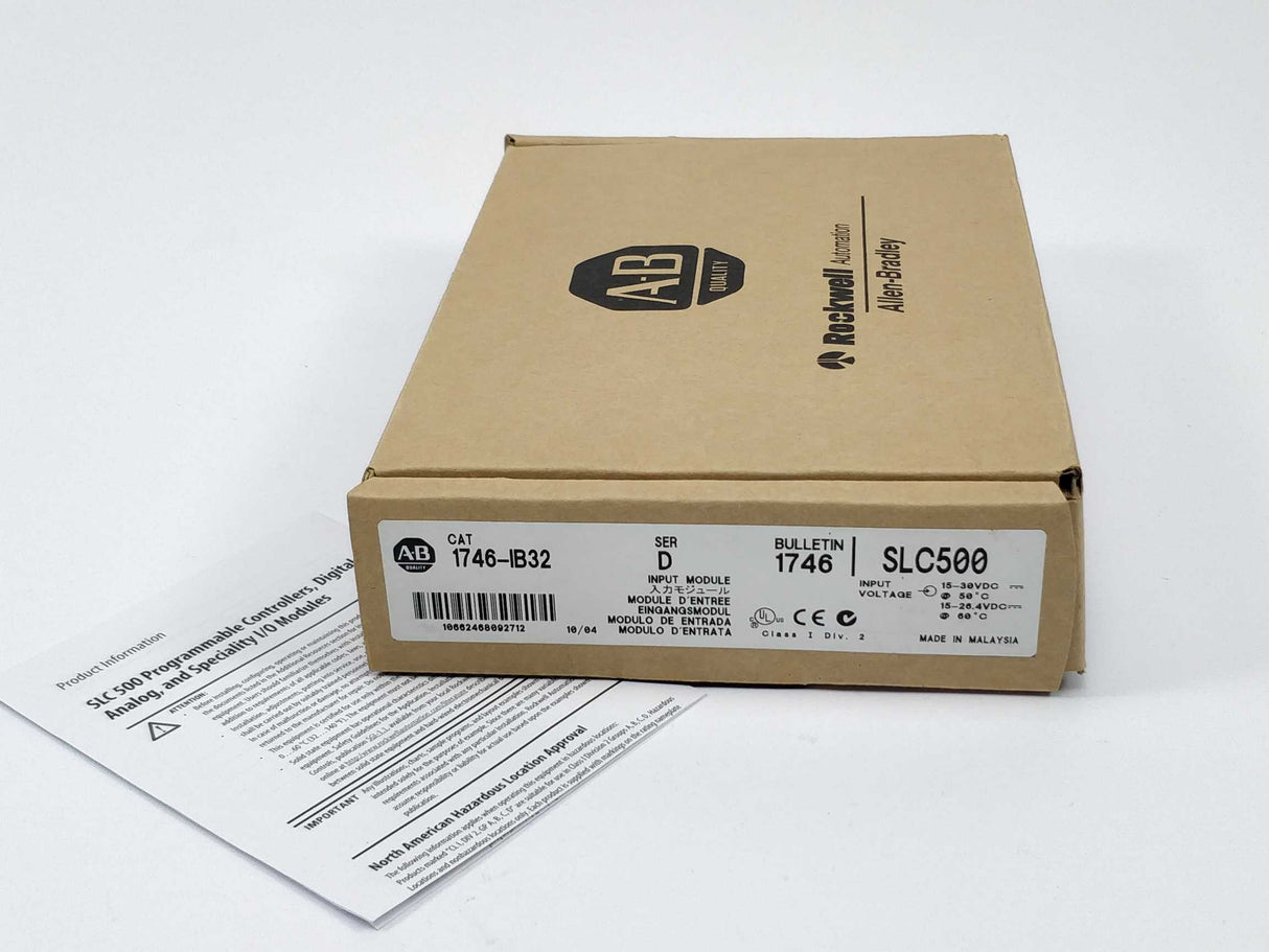 AB 1746-IB32 SLC 500 Input Module Ser. D