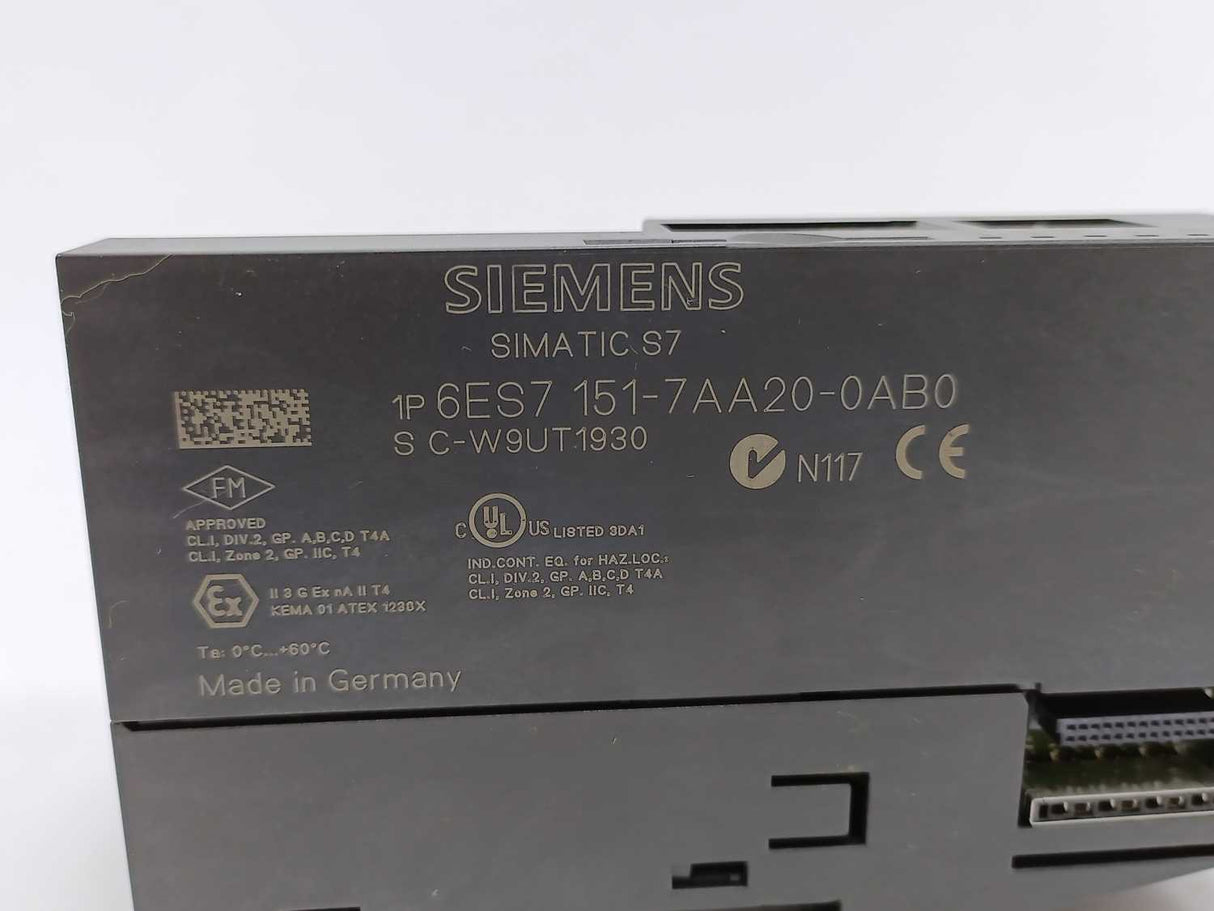 Siemens 6ES7151-7AA20-0AB0 ET200S IM151-7 CPU