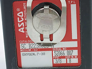 ASCO SC B223A023N Solenoid Valve