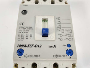 AB 140M-K5F-D12 SER. A Circuit Breaker 750... 1500 A 100... 125 A