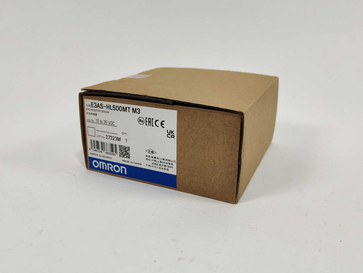 OMRON E3AS-HL500MT M3 Photoelectric Sensor 10-30 VDC