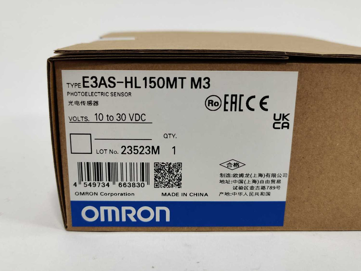 OMRON E3AS-HL500MT M3 Photoelectric Sensor 10-30 VDC