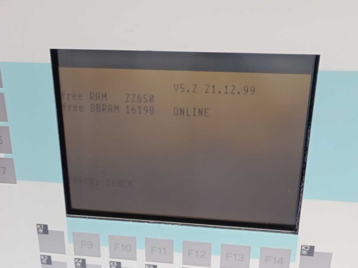 Siemens 6AV3627-1LK00-1AX0 OPERATOR PANEL OP27 STN COLOR LC DISPLAY