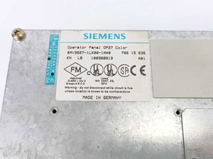 Siemens 6AV3627-1LK00-1AX0 OPERATOR PANEL OP27 STN COLOR LC DISPLAY