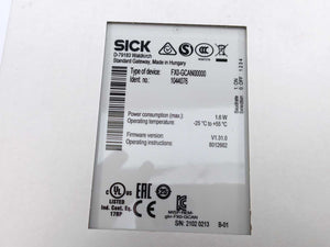 SICK 1044076 FX0-GCAN00000 Firmware version: V1.31.0