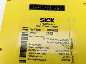 SICK 1044125 FX3-XTIO84002 Safety I/O