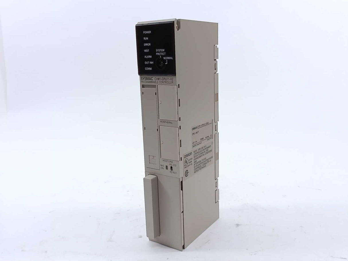 OMRON CVM1-CPU11-EV2 CPU UNIT SYSMAC PROGRAMMABLE CONTROLLER