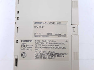 OMRON CVM1-CPU11-EV2 CPU UNIT SYSMAC PROGRAMMABLE CONTROLLER