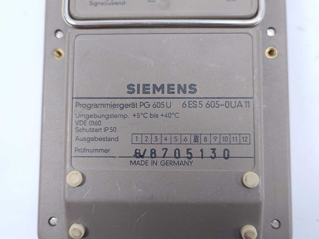 Siemens 6ES5605-0UA11 PG 605 U Programming Device