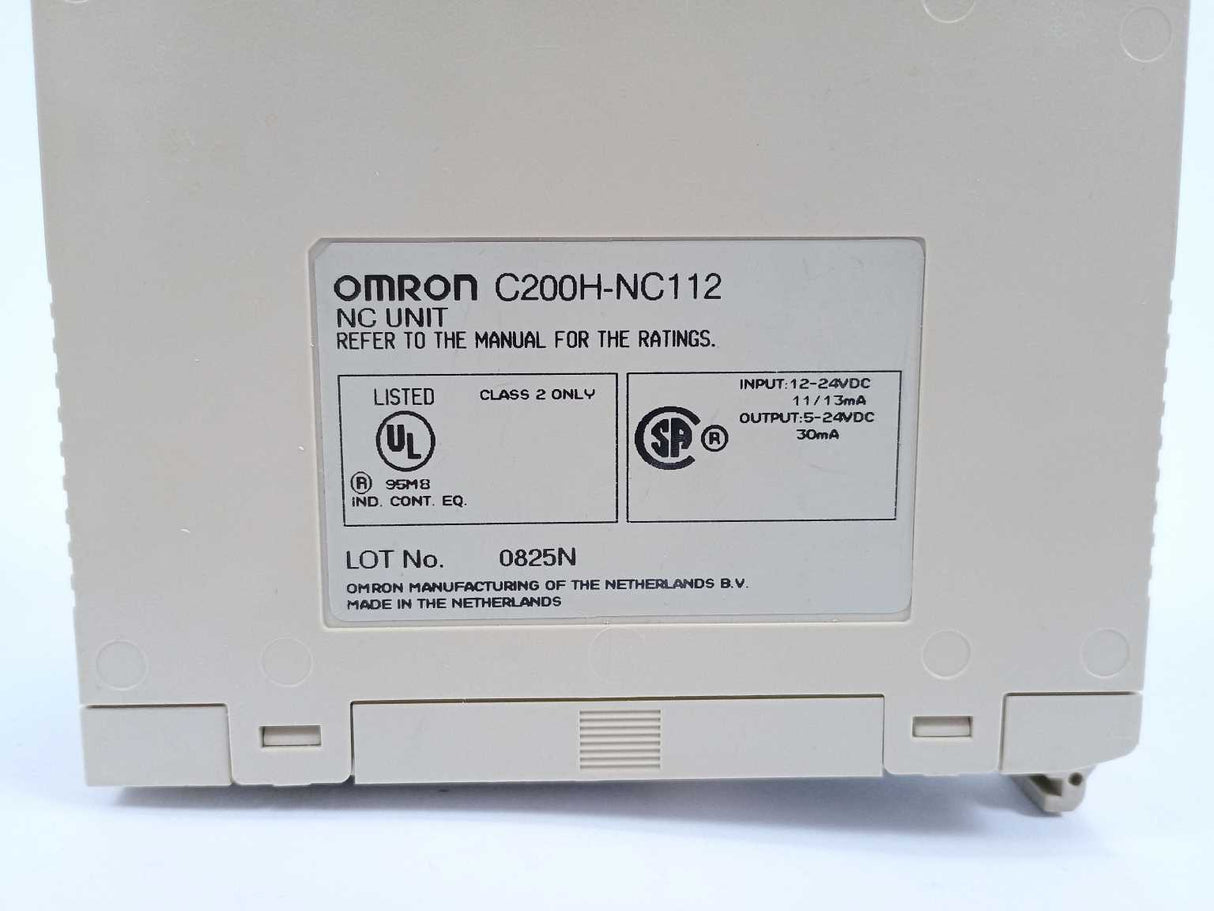 OMRON C200H-NC112 NC UNIT INPUT 12-24VDC