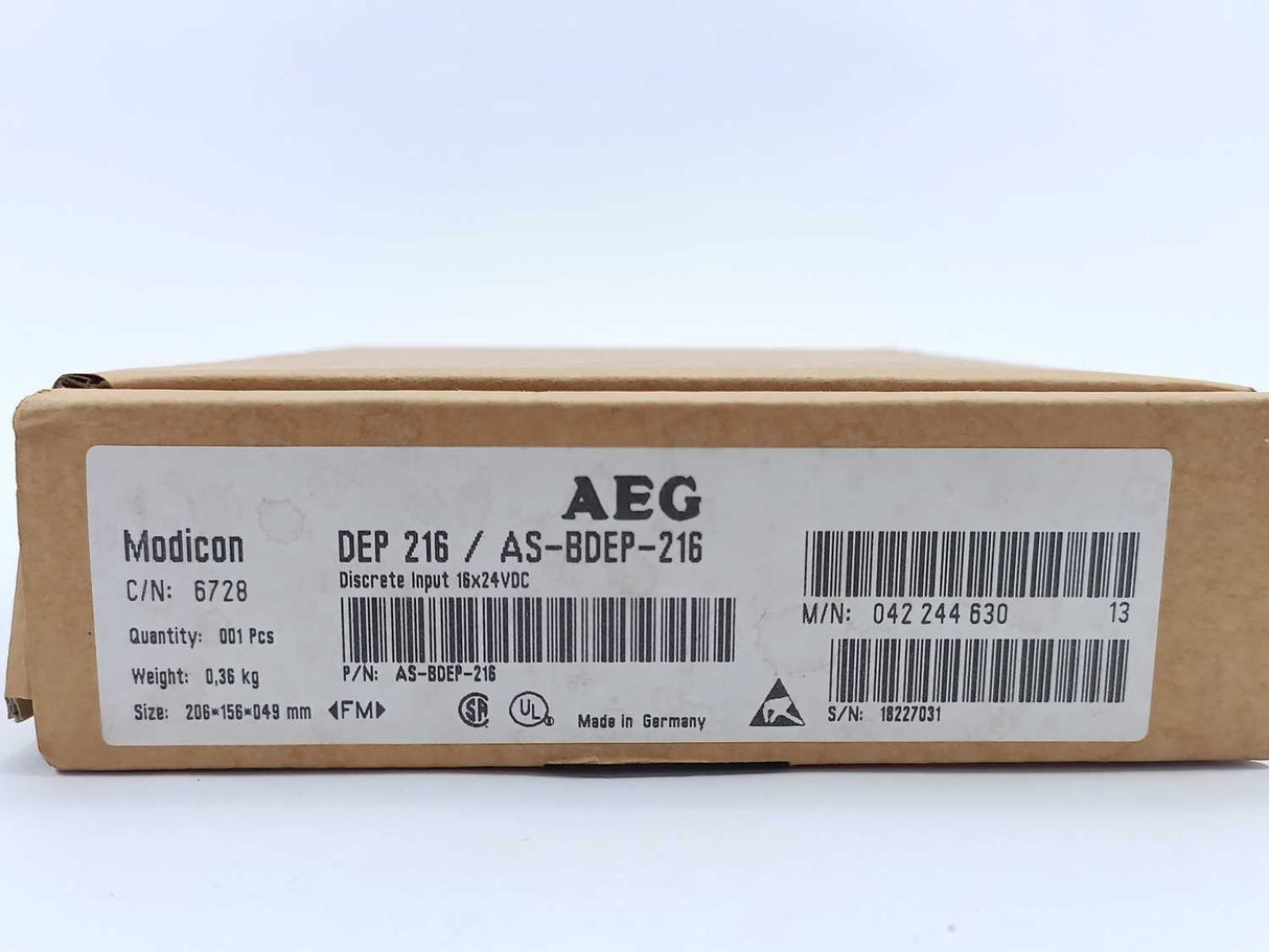 AEG AS-BDEP-216 Modicon DEP 216 Discrete Input 16x24VDC