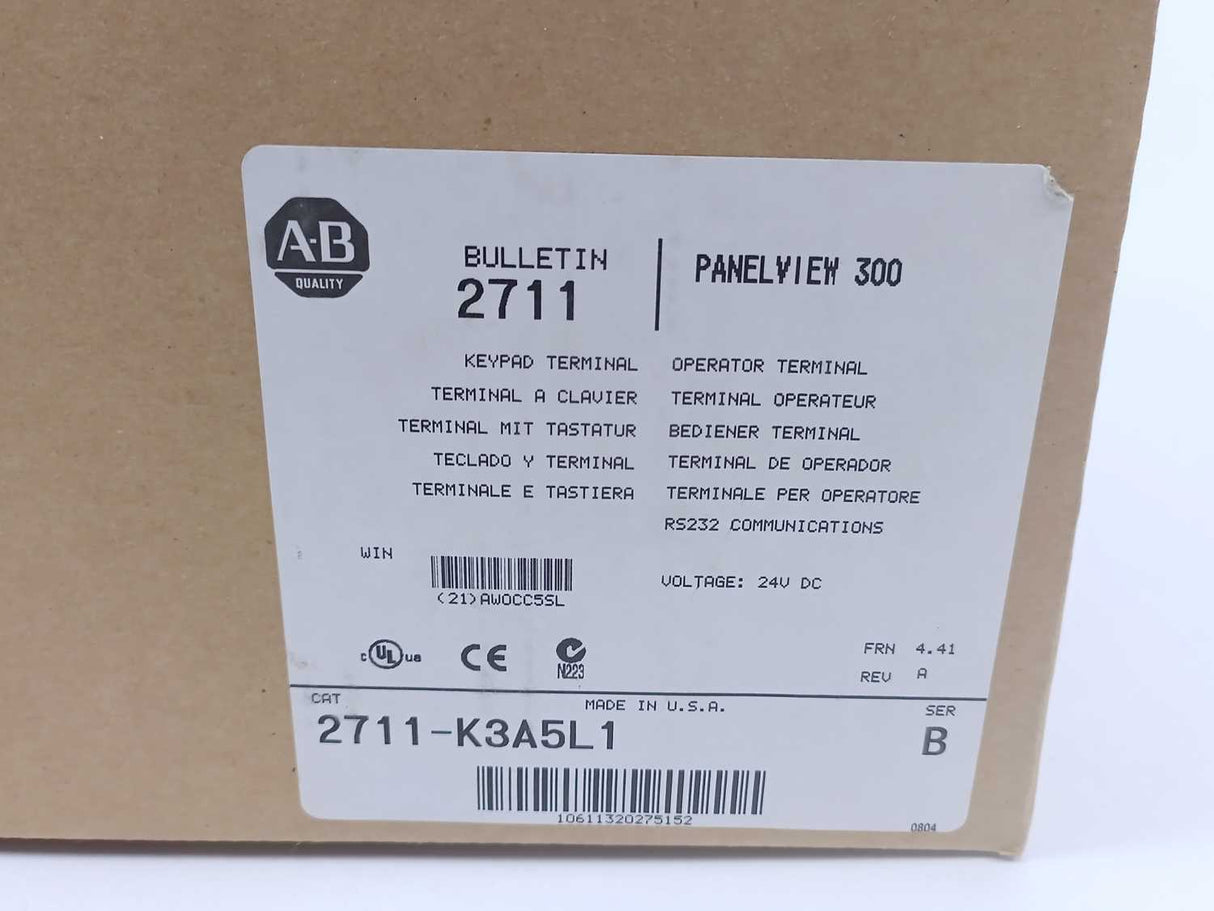 AB 2711-K3A5L1 Ser. B Rev A FRN 4.41 Panelview 300