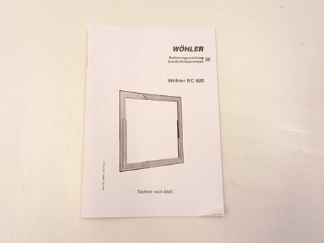 WÖHLER 5676 Window Frame for Wöhler BC 600