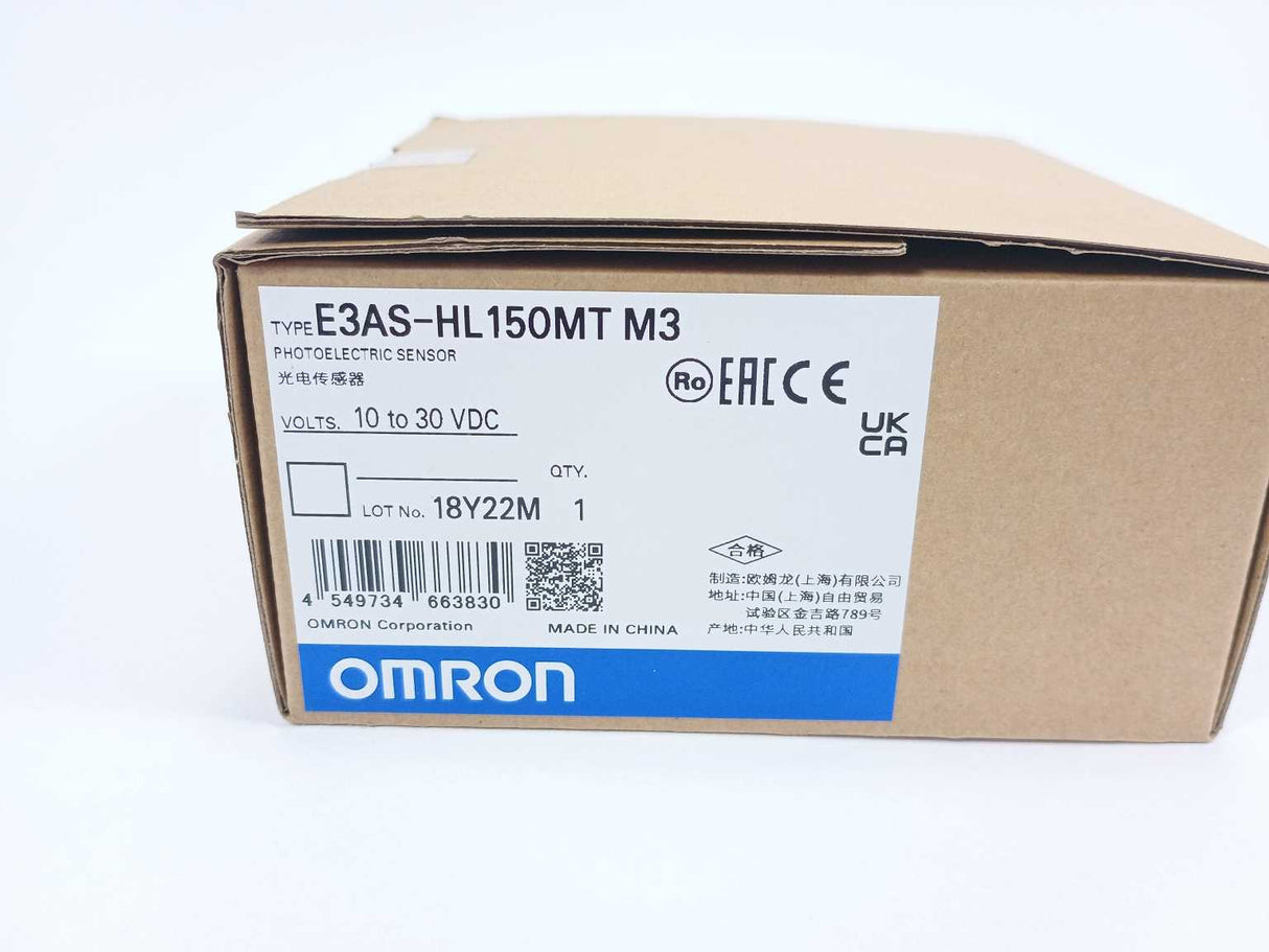 OMRON E3AS-HL150MT M3 Photoelectric Sensor