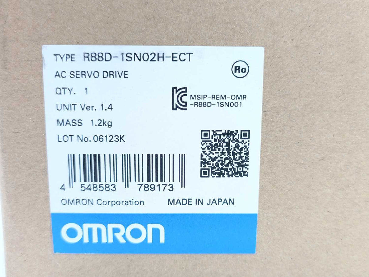 OMRON R88D-1SN02H-ECT AC servo drive