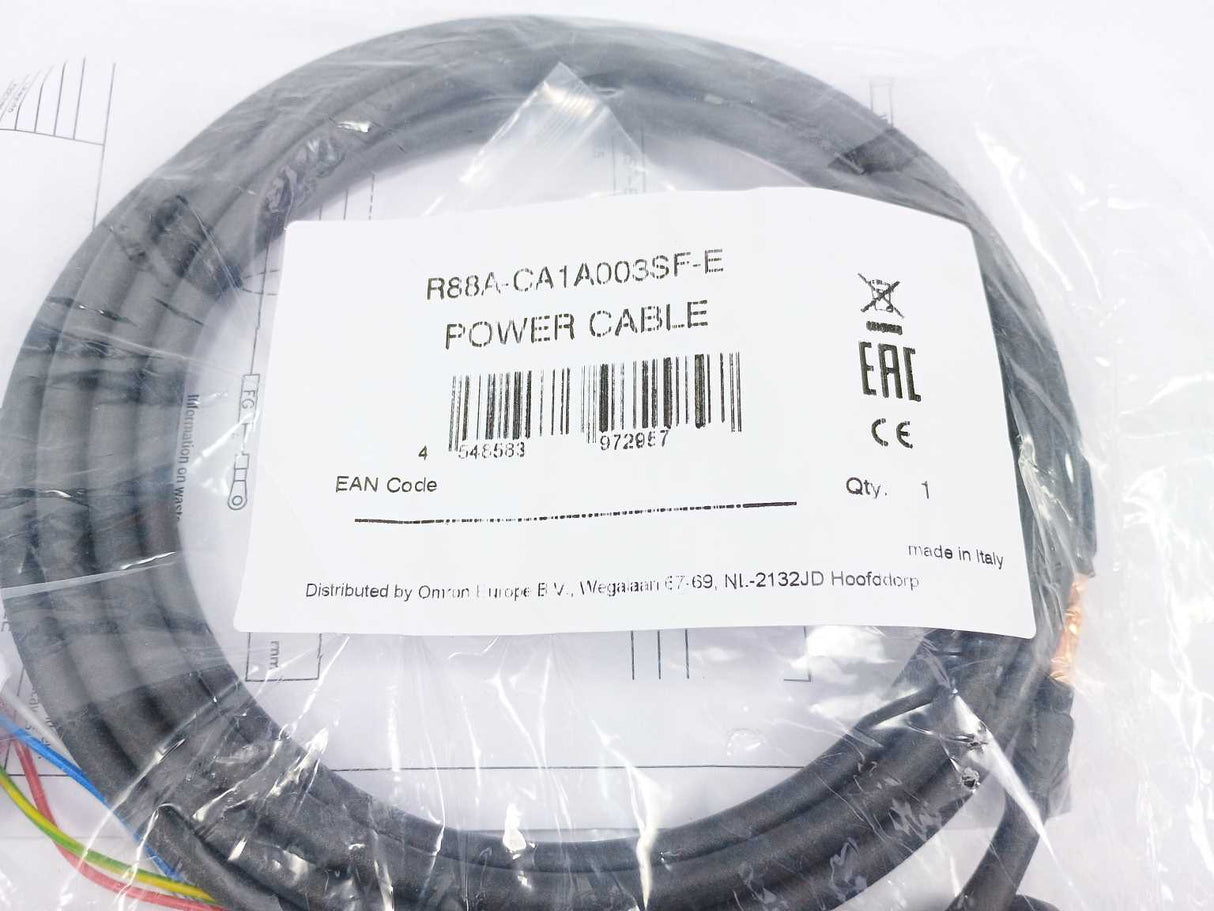 OMRON R88A-CA1A003SF-E POWER CABLE