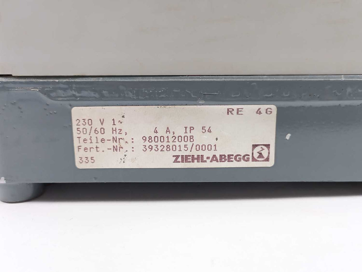 Ziehl-Abegg RE 4G Transformer-Based Controller