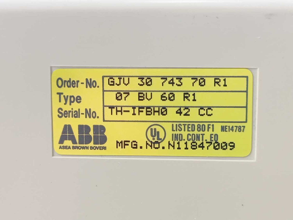 ABB GJV 30 743 70 R1 07 BU 60 R1 Bus Connector