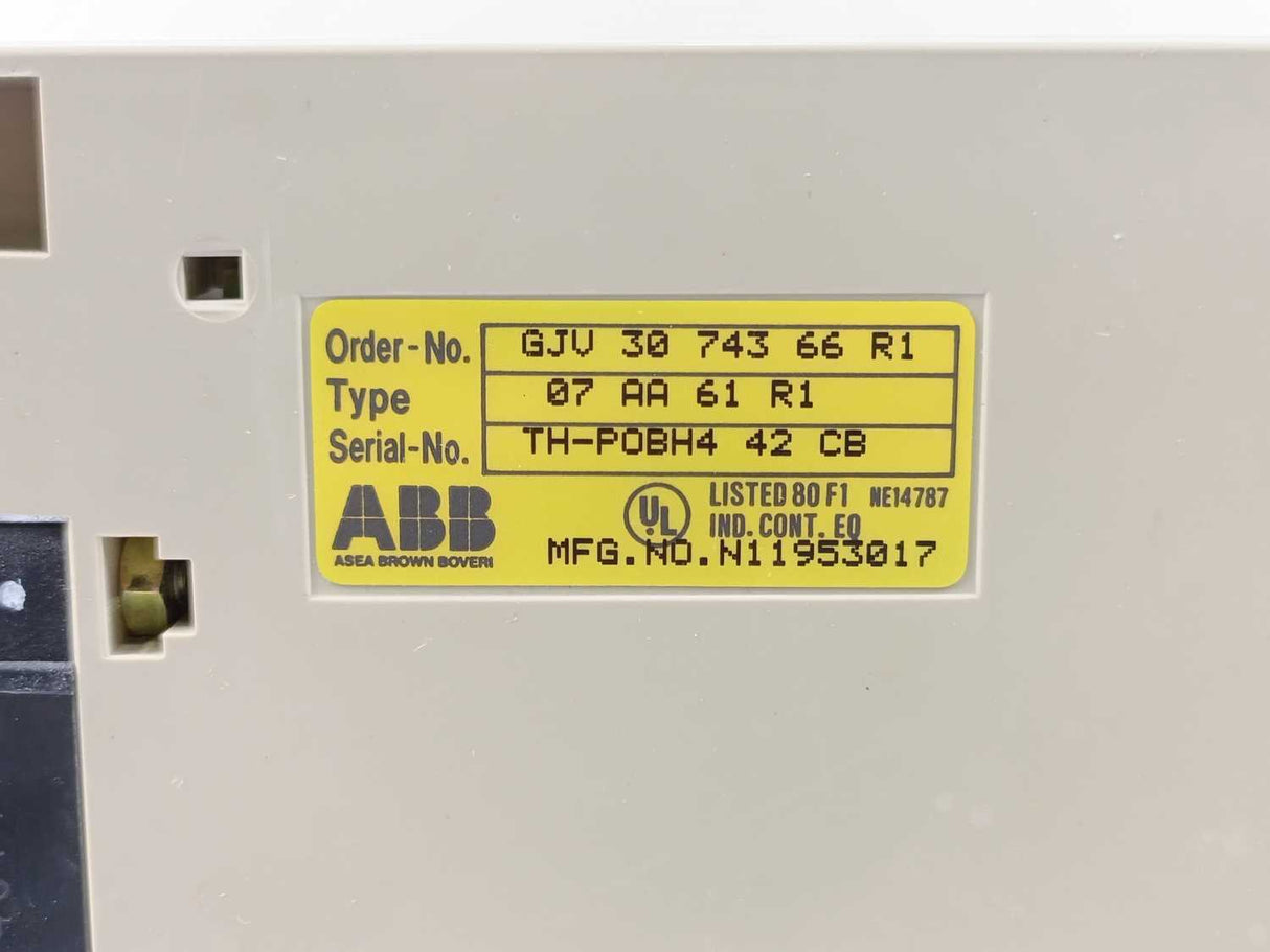 ABB GJV 30 743 66 R1 Analog Output Module 07 AA 61 R1