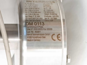 Interroll DM 0113 Drum Motor  - 370W - Ø 115,0mm FW 642,0mm