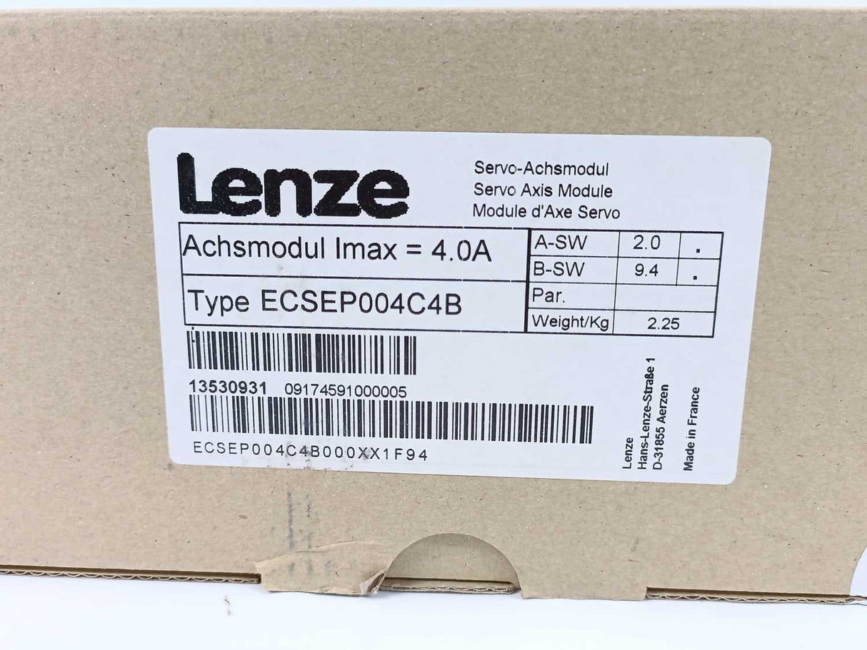 LENZE ECSEP004C4B Servo Axis Module 13530931