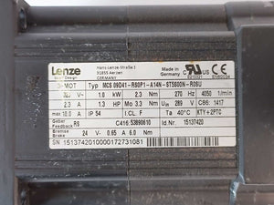 LENZE MCS 09D41-RS0P1-A14N-ST5S00N-R0SU 15137420 Servo Motor 320V 2.3A