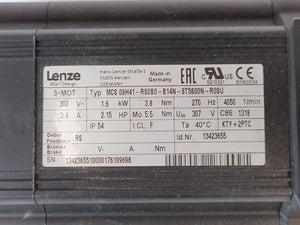 LENZE MCS 09H41-RS0B0-B14N-ST5S00N-R0SU 13423655 Servo Motor 300V 3.4A