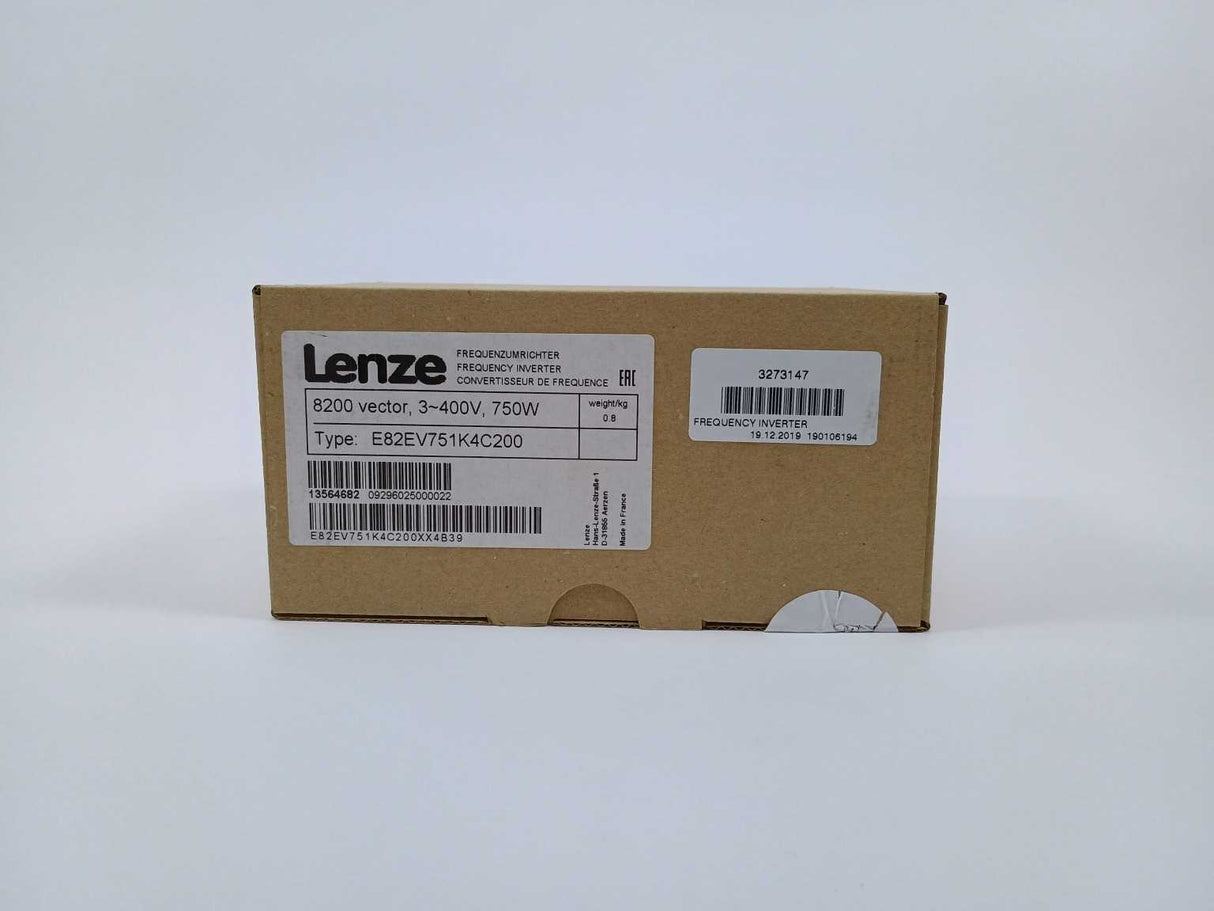 LENZE E82EV751K4C200 8200 vector, 3~400V, 750W, FREQUENCY INVERTER 13564682