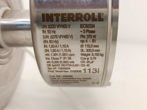 Interroll 113i Ø: 115mm SL 300mm Drum Motor