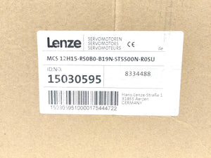 LENZE MCS12H15-RS0B0-B19N-ST5S00N-R0SU 15030595 Servo Motor 1,6kW, 1500 rpm