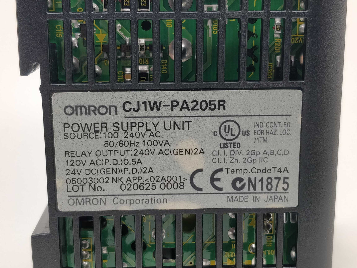 OMRON CJ1W-PA205R Power Supply Unit