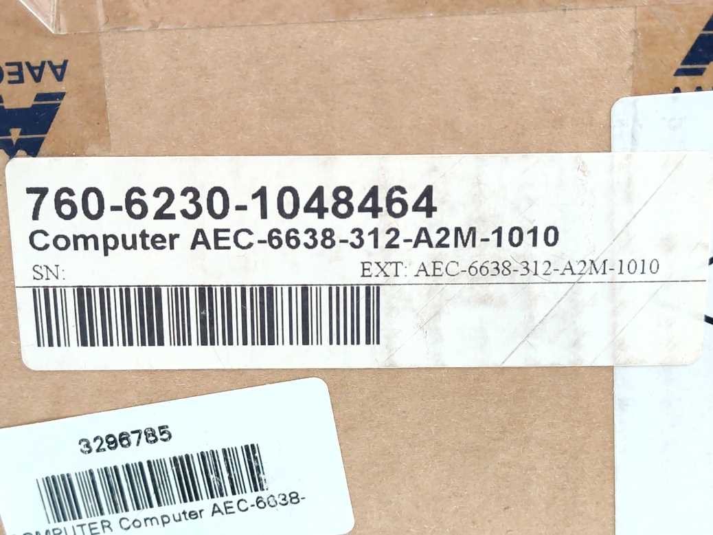 AAEON AEC-6638-A2M-1010 Industrial computer, Boxer Serie