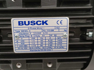 BUSCK ME90L-4B34 1,5kW AC Motor