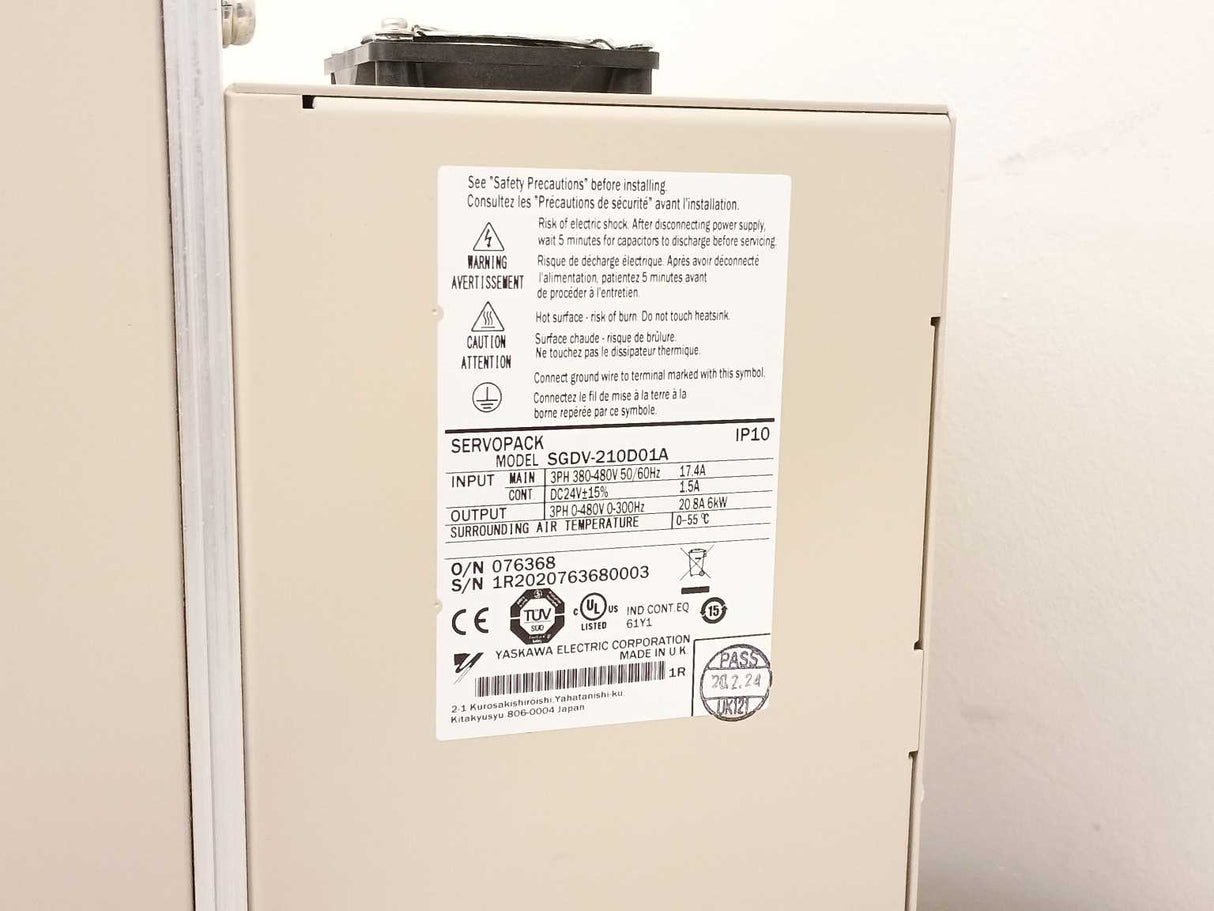 YASKAWA SGDV-210D01A 076368 Servo Drive